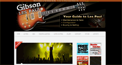 Desktop Screenshot of gibsonlespaulguitars.net